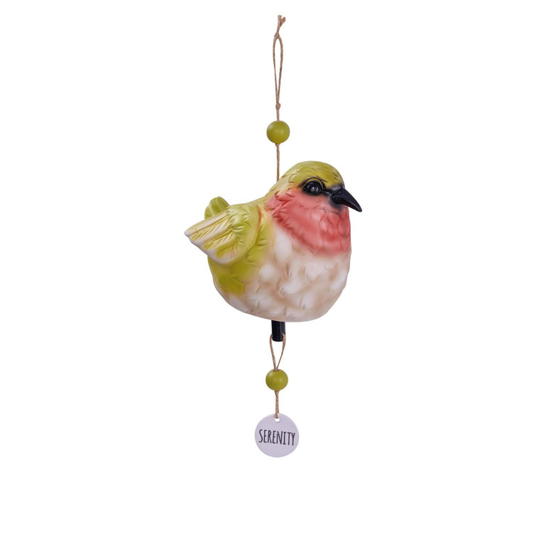 Arlmont & Co. Schlueter Weather Resistant Ceramic Animals Wind Chime
